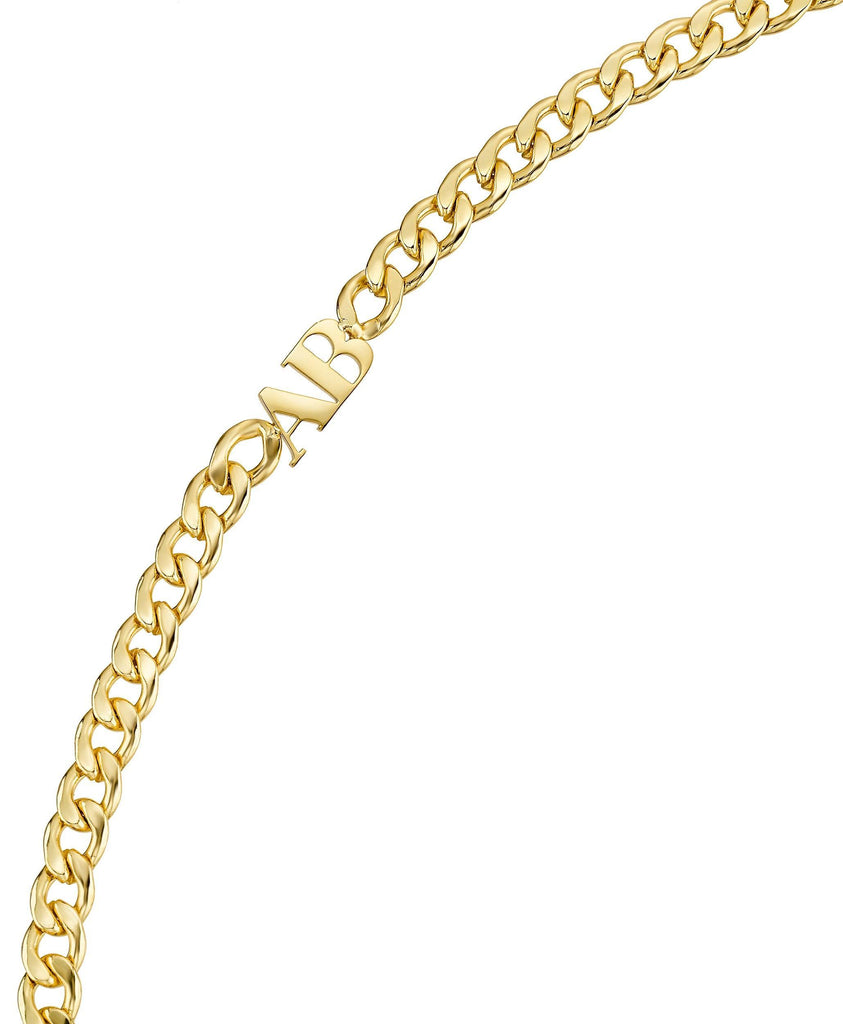 Bold Letters Necklace 18ct Gold Vermeil - Larsson & Jennings | Official Store
