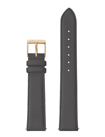 18mm Charcoal Grey Strap with Rose Gold Buckle - Larsson & Jennings | Official Store