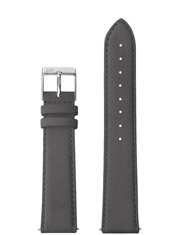 18mm Charcoal Grey Strap with Silver Buckle - Larsson & Jennings | Official Store