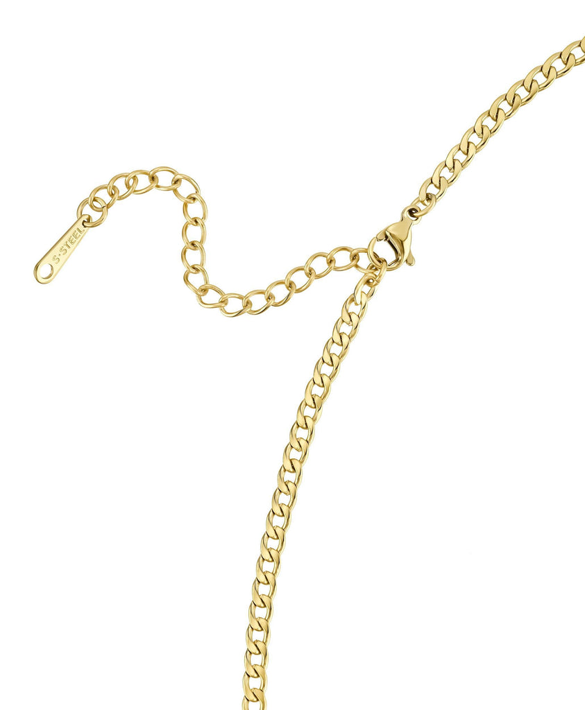 Curb Initial Necklace 18ct Gold Vermeil - Larsson & Jennings | Official Store
