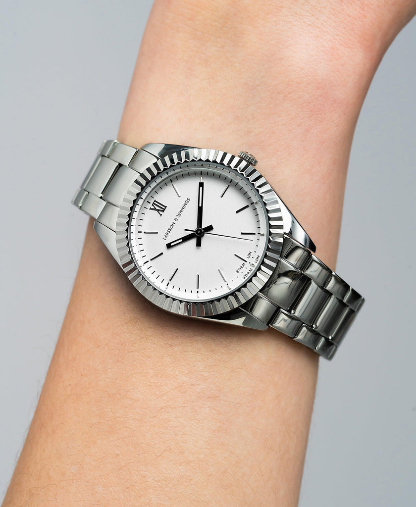 Jade Silver White 36mm - Larsson & Jennings | Official Store