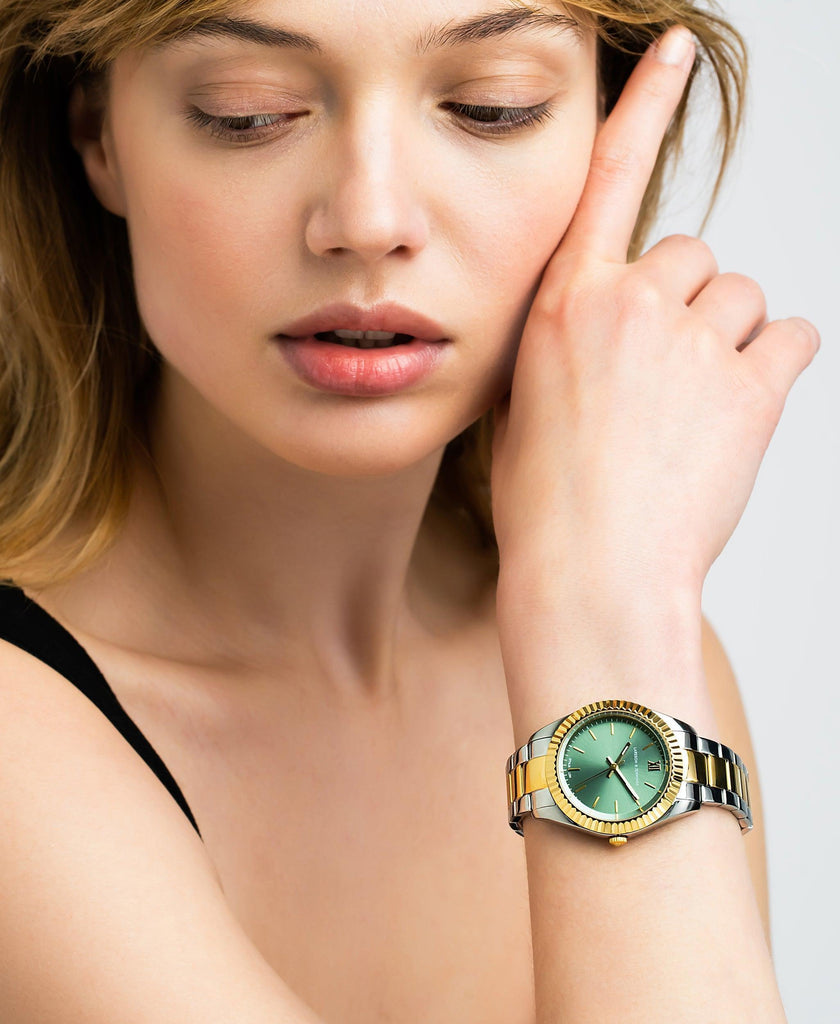 Jade Mixed Gold Green 36mm - Larsson & Jennings | Official Store