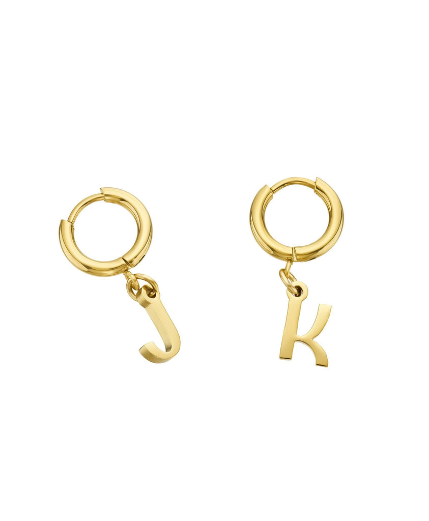 Signature Letter Hoops 18ct Gold Vermeil - Larsson & Jennings | Official Store