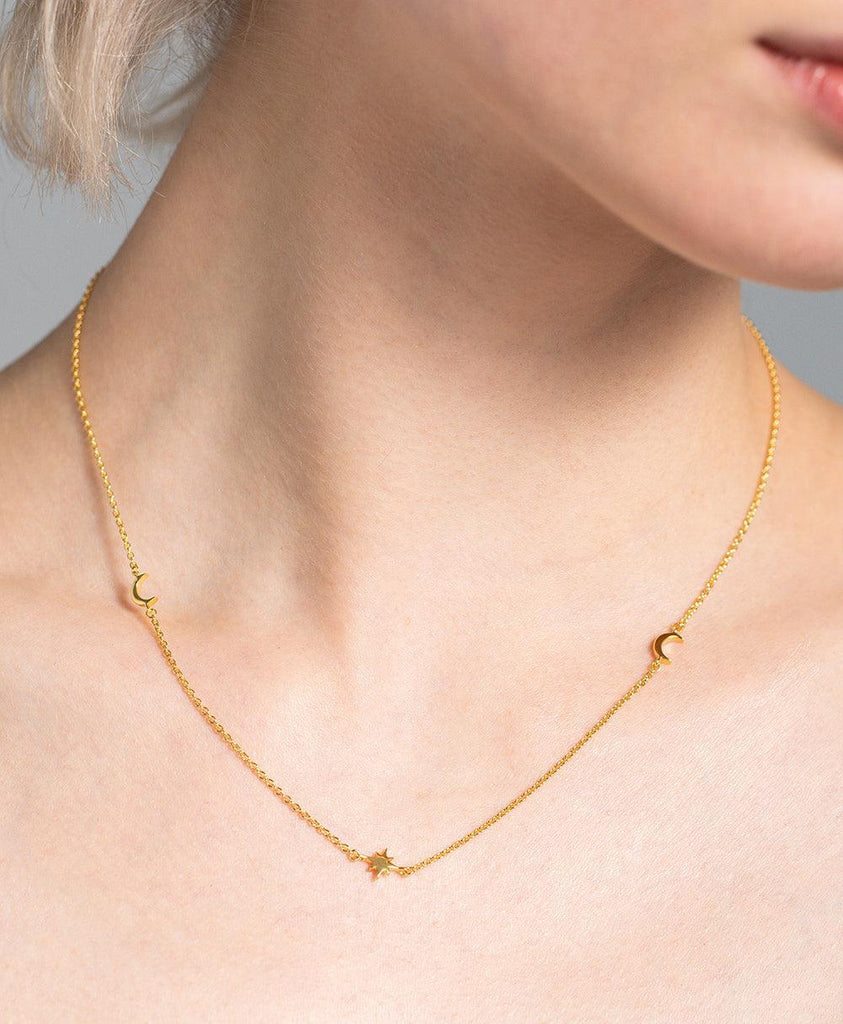 Elise Necklace 18ct Gold Plated - Larsson & Jennings | Official Store