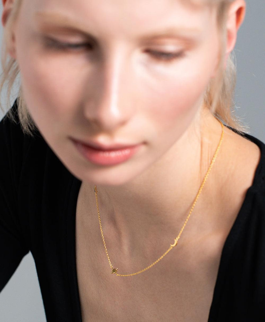 Elise Necklace 18ct Gold Plated - Larsson & Jennings | Official Store