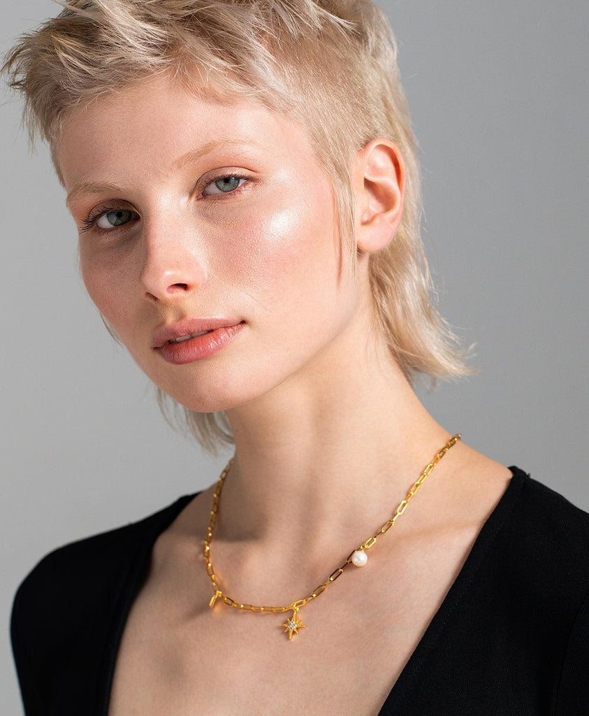 Mille Necklace 18ct Gold Plated - Larsson & Jennings | Official Store