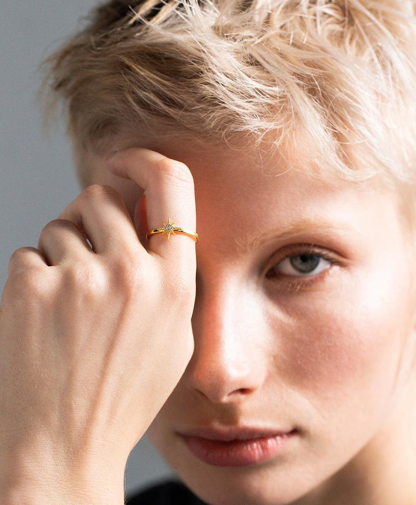Hedda Ring 18ct Gold Plated - Larsson & Jennings | Official Store