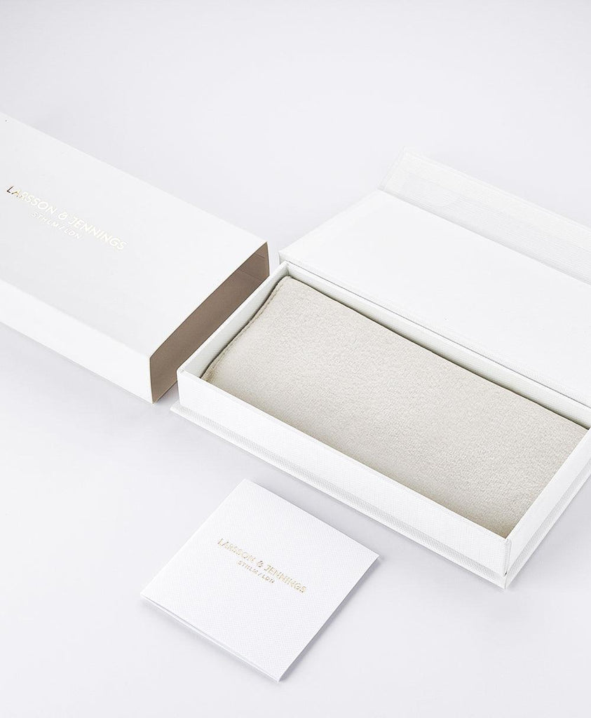 Boyfriend Mini Wrap Gold White 31mm - Larsson & Jennings | Official Store